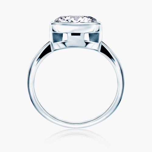 Pierścionek zaręczynowy SAVICKI: białe złoto, diament